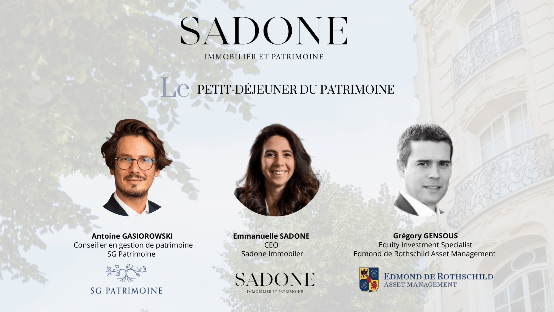sadone private talk immobilier marchés financiers