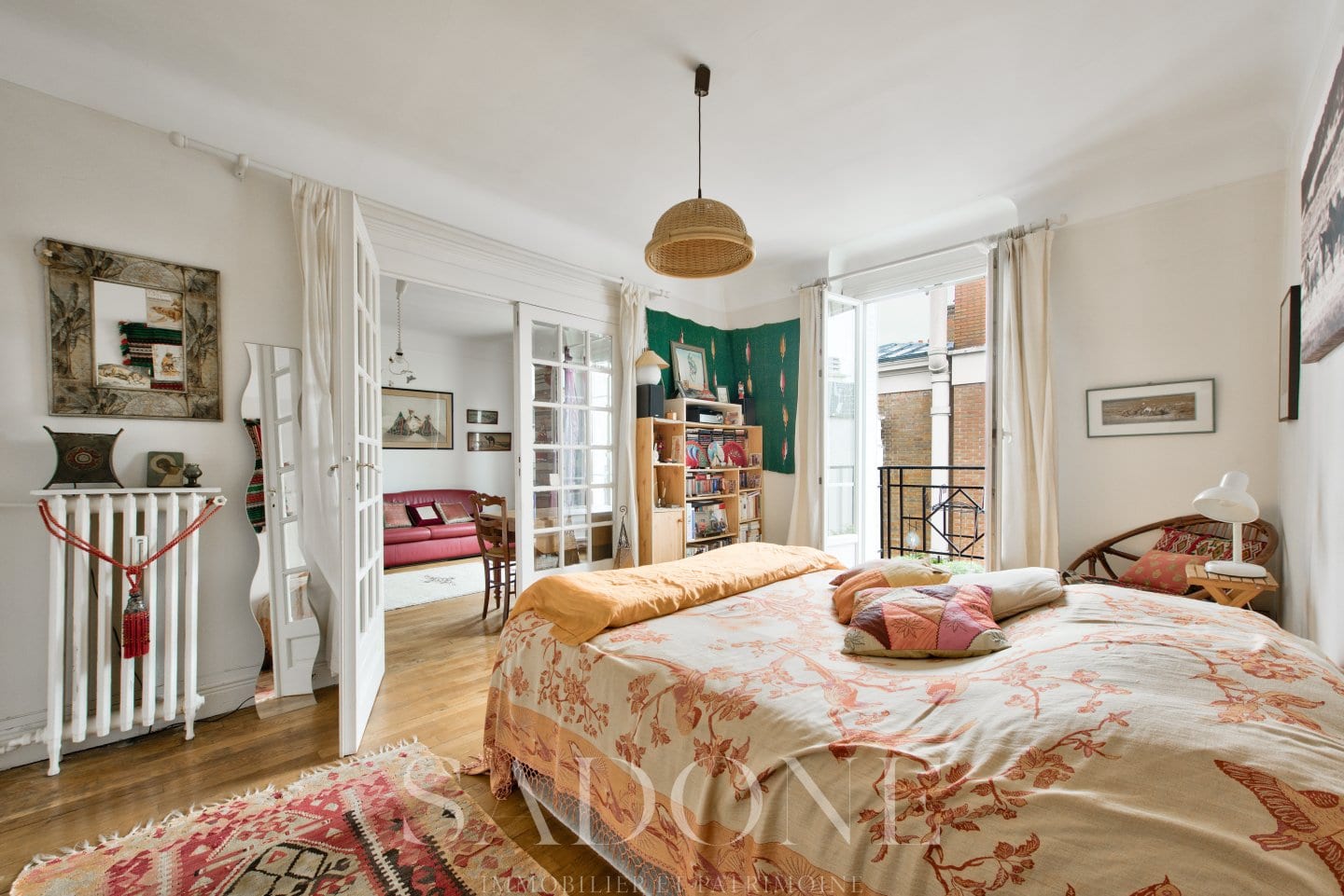 Exclusivité – Neuilly Sur Seine –  Pont de Neuilly – 2 pièces  – dernier étage – balcon – art déco